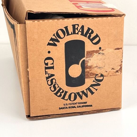 Vintage Wolfard Lamps Cylinder Handblown Glass Floater Oil Lamp - Picture 4 of 7